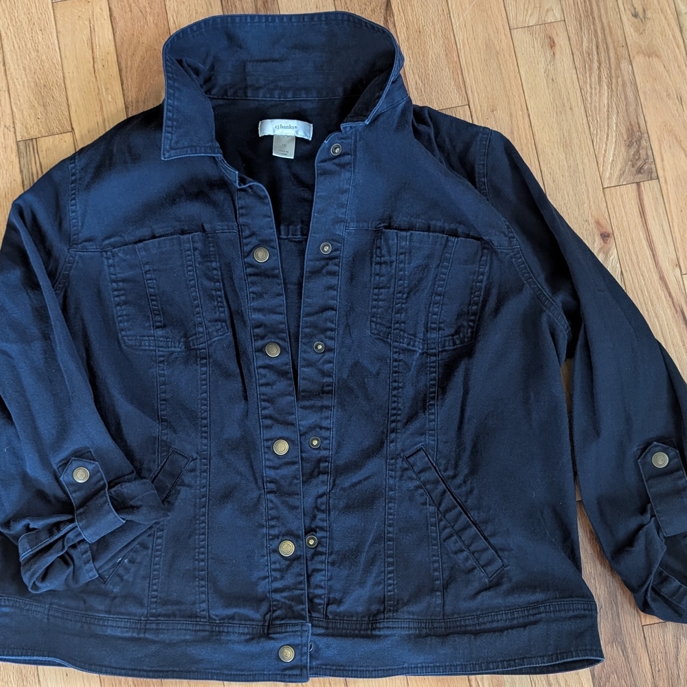 Lightweight Cropped Navy Jacket